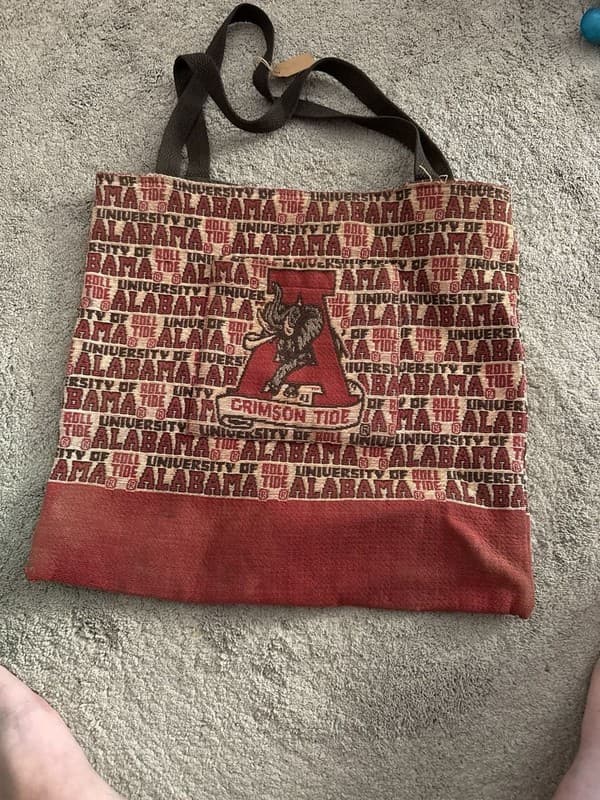 University of Alabama Crimson Tide Woven Tapestry Tote Bag - Thumbnail 5