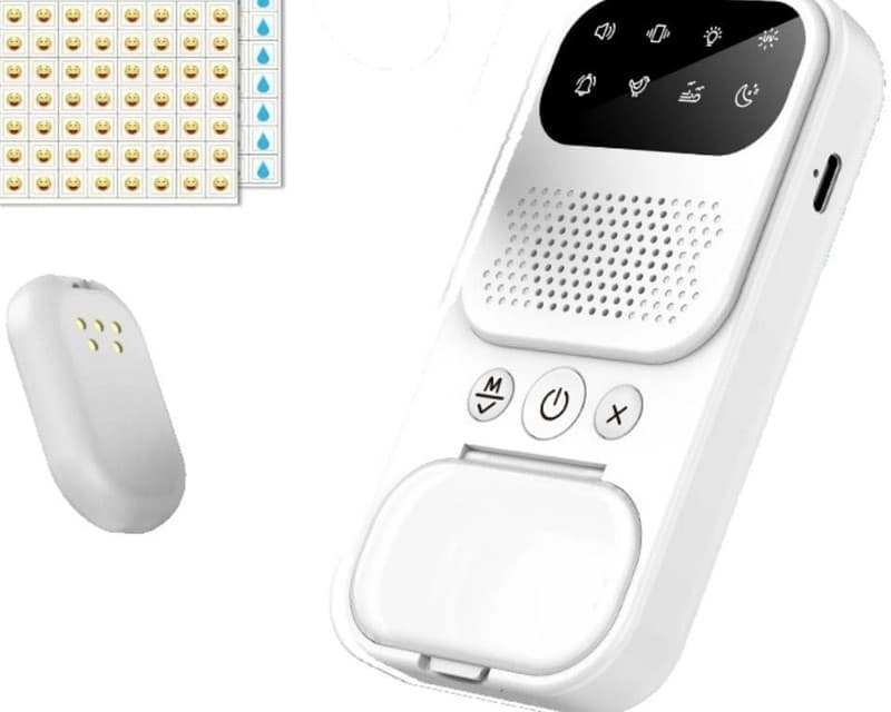 Wireless Bedwetting Alarm for Kids with UV Disinfection, White Noise, and Night - Thumbnail 2