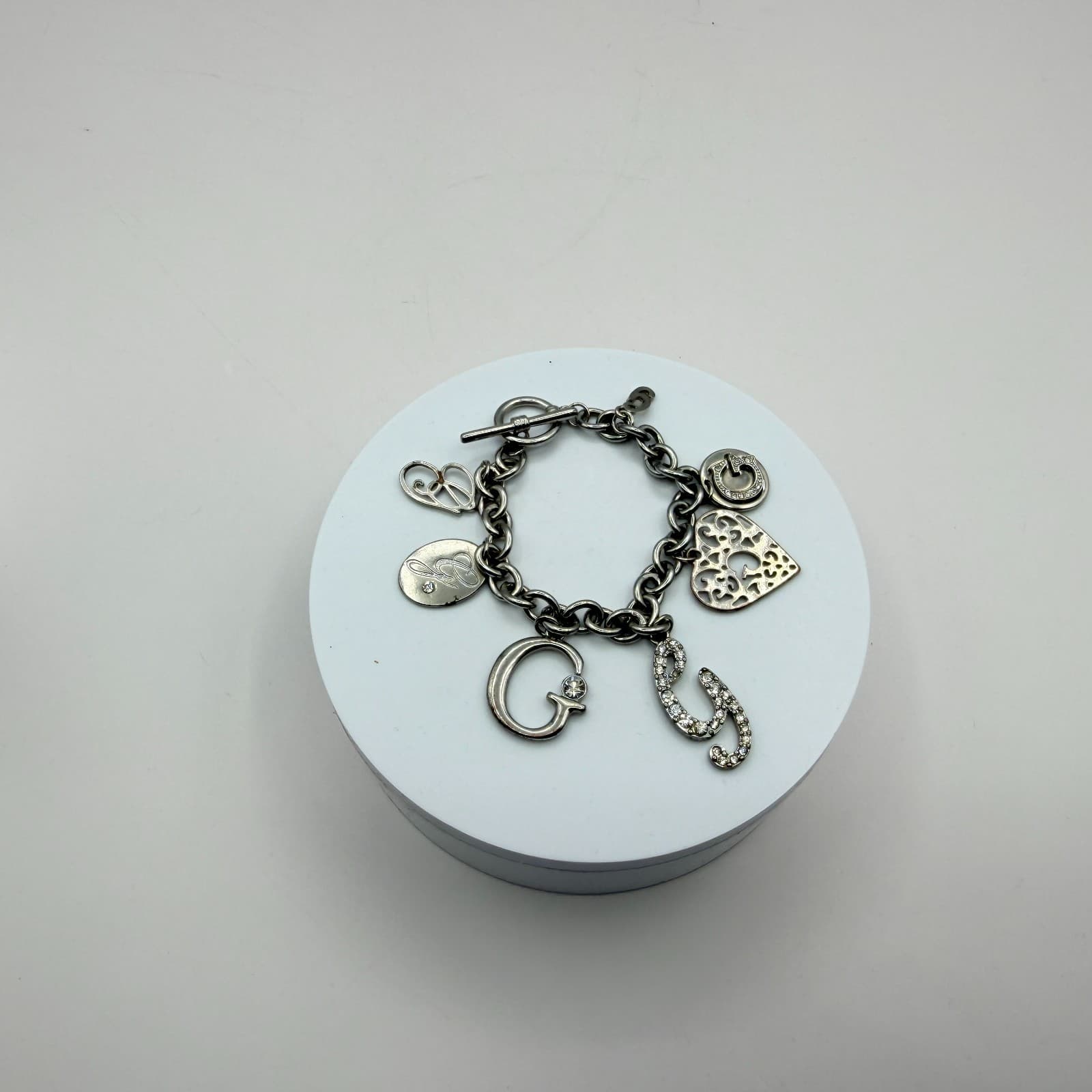 Vintage Silver Tone Ice Capades Ice Skater Charm Bracelet Enamel Accent Souvenir - Thumbnail 10