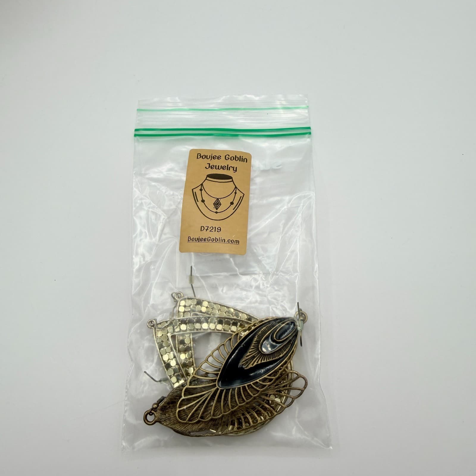 Vintage Gold Tone Dangle Earrings Lot 2 Pairs Teardrop Filigree Enamel Statement - Thumbnail 12