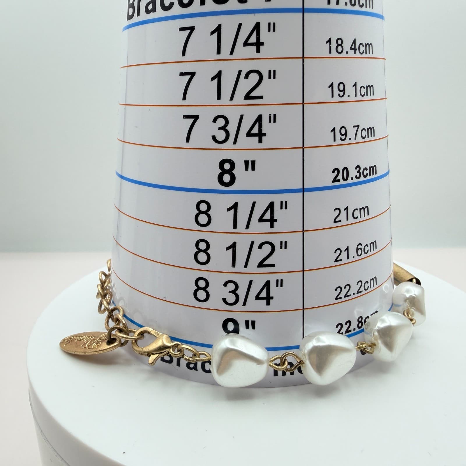 Vintage Faux Pearl Statement Necklace Bracelet Set Gold Tone Chunky Beads Drops - Thumbnail 13