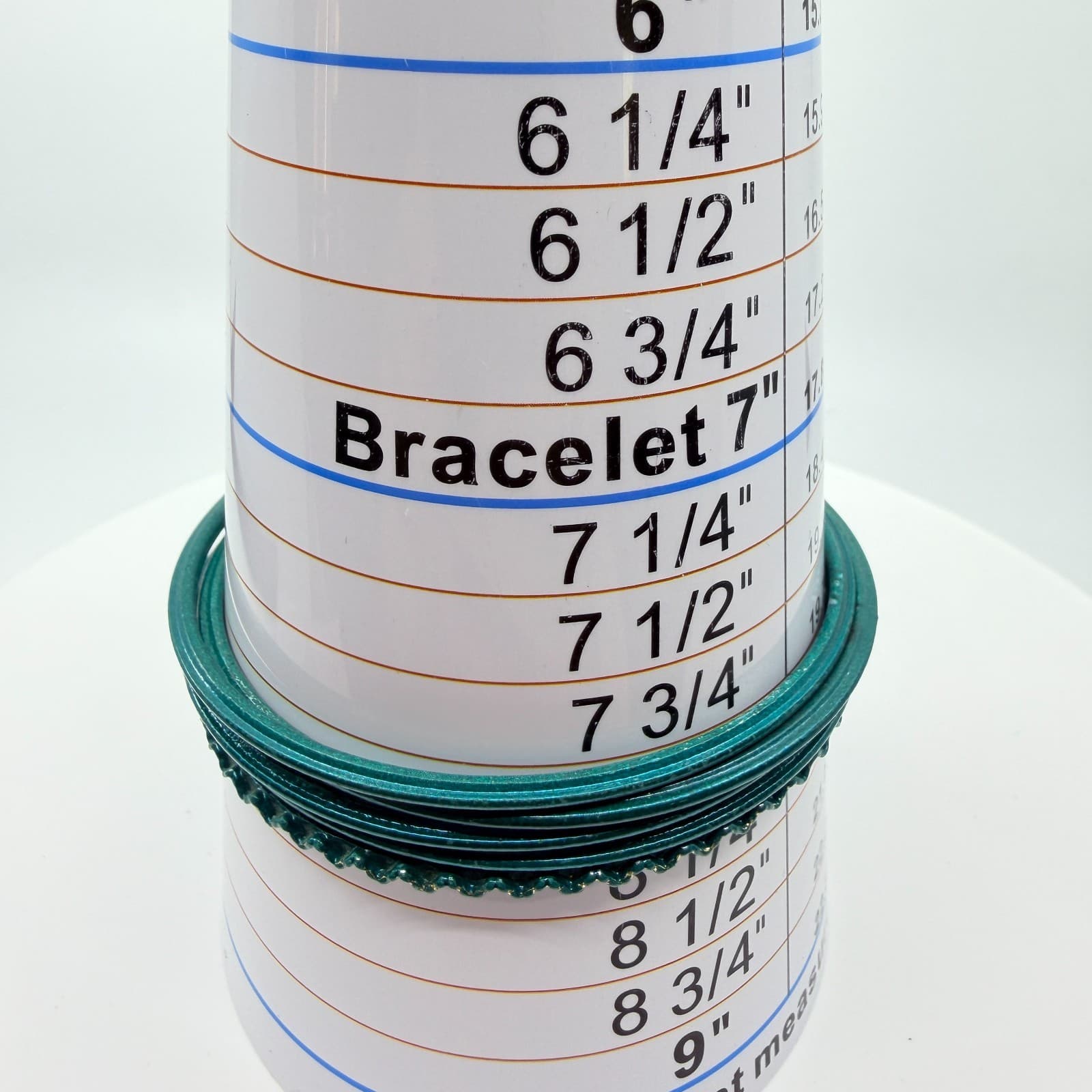 Vintage Y2K Teal Green Metallic Chevron Stacking Bangle Bracelets Set of 5 Boho - Thumbnail 11