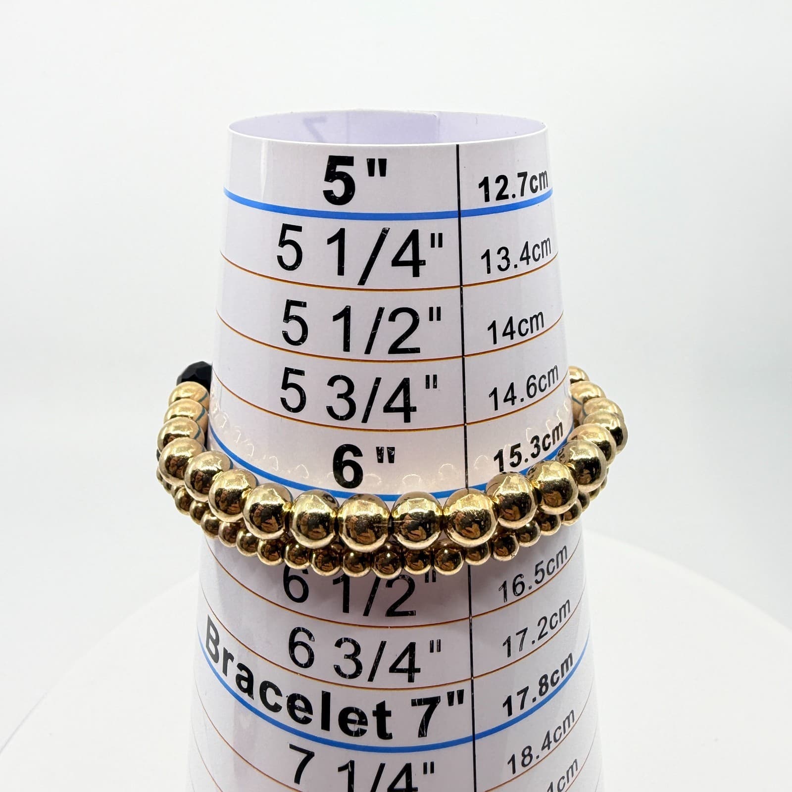 Vintage Game Day Football Touchdown Beaded Stretch Bracelets Red Black Stack Set - Thumbnail 13