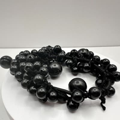 Vintage 90s Faux Pearl Cluster Stretch Bracelet Set Boho Women Jewelry Set Y2K - Thumbnail 10