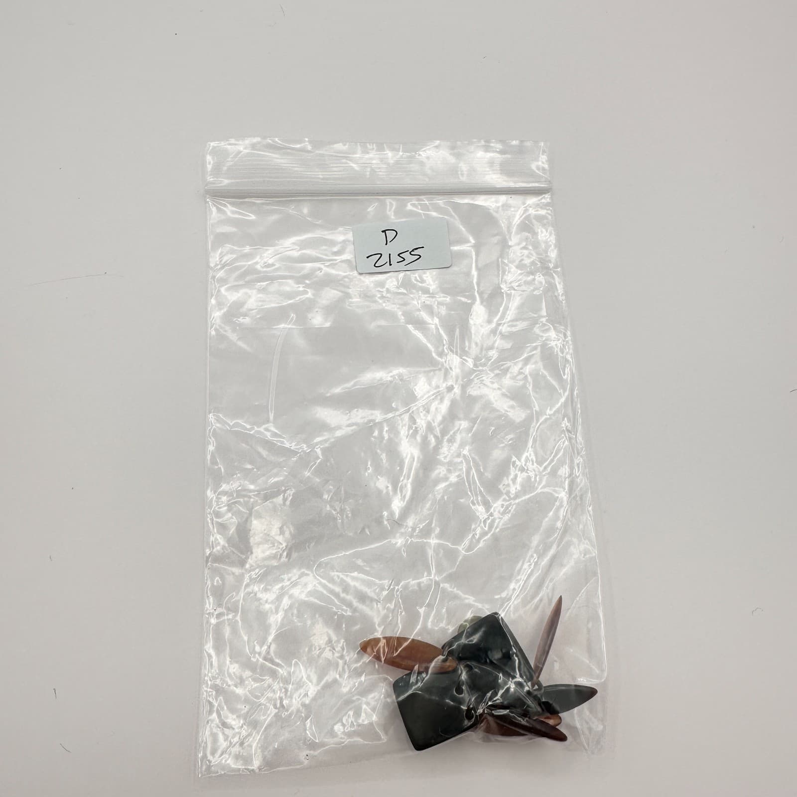 Vintage 80s Geometric Dangle Earrings Black & Amber Resin Women's Jewelry Retro - Thumbnail 8