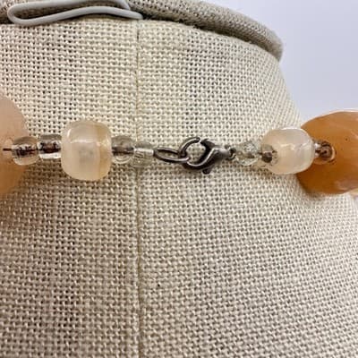 Vintage Y2K Silver Tone Beaded Chunky Necklace Statement Women's Classic Jewelry - Thumbnail 7