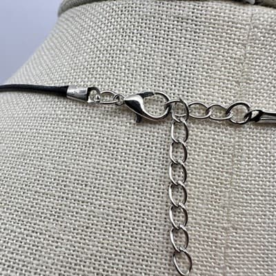 Vintage Y2K Silver Tone Articulated Owl Black Eyes Pendant Necklace Jewelry 90s - Thumbnail 8
