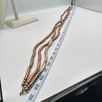 Vintage Y2K Multi-Strand Tube & Ball Beaded Necklace Women's Classic Jewelry 90s - Thumbnail 9