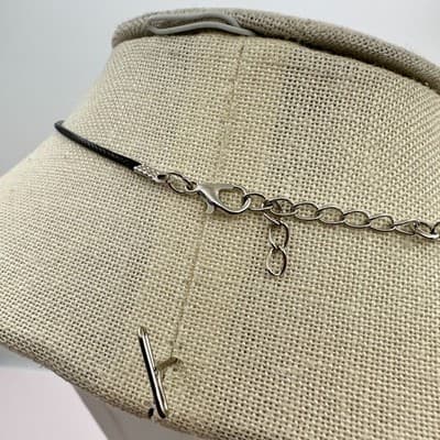 Vintage 90s Anime Sasuke Ramen Bowl Pendant Necklace Silver Tone Jewelry Boho - Thumbnail 8