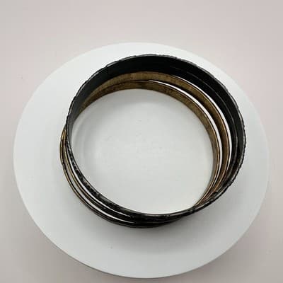 Vintage Y2K Woven Textured Hand Bangle Set Boho Women's Classic Fashion Jewelry - Thumbnail 7