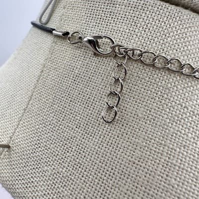 Vintage Y2K Clear Glass Teardrop Gold Tone Wire Wrapped Pendant Necklace Jewelry - Thumbnail 9