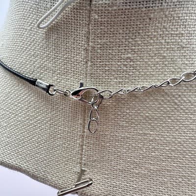 Vintage Y2K Gold Tone Cream Enamel Anchor Pendant Necklace Classic Jewelry 90s - Thumbnail 8