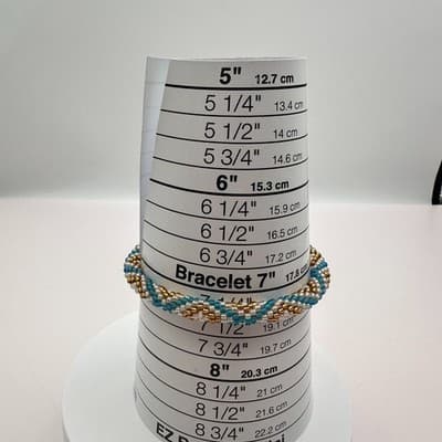 Vintage Y2K Seed Beaded Roll On Bracelet Boho Statement Women's Classic Jewelry - Thumbnail 7