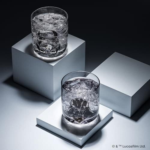 Star Wars Dark Side Monochrome Short Drinking Glasses  10-ounce  Set of 2 - Thumbnail 5