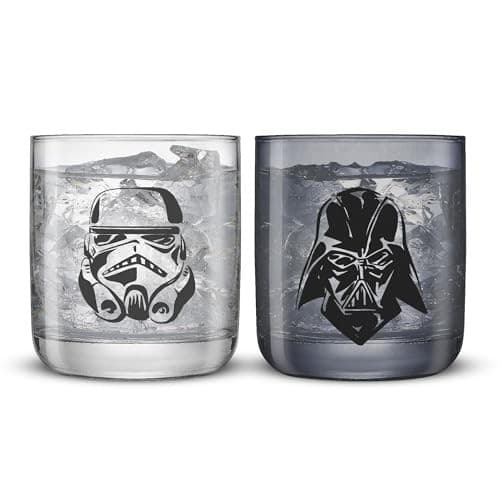Star Wars Dark Side Monochrome Short Drinking Glasses  10-ounce  Set of 2