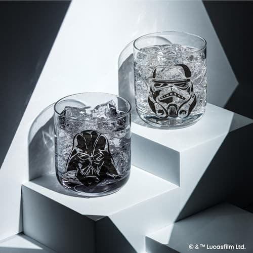 Star Wars Dark Side Monochrome Short Drinking Glasses  10-ounce  Set of 2 - Thumbnail 6