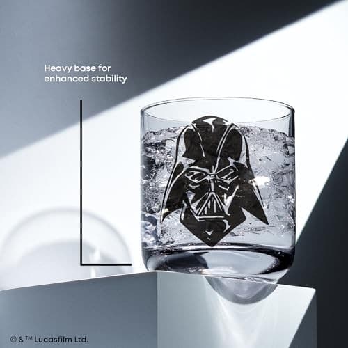 Star Wars Dark Side Monochrome Short Drinking Glasses  10-ounce  Set of 2 - Thumbnail 7