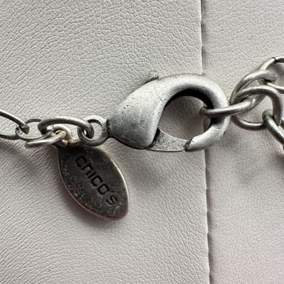 Vintage 80s Mother Pearl Leaf & Shell Bead Tassel Pendant Long Necklace Jewelry - Thumbnail 12