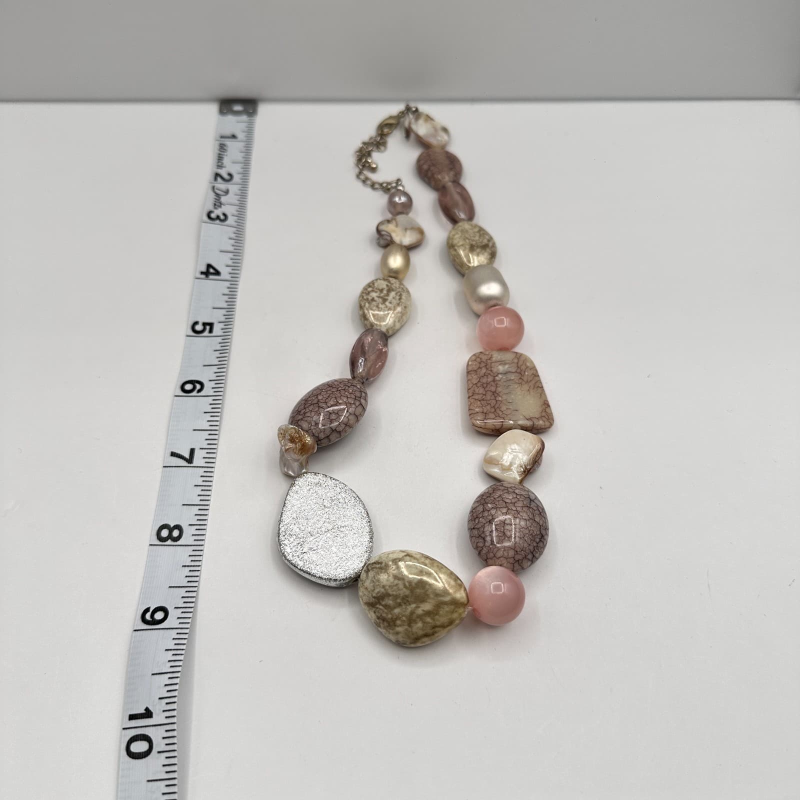 Vintage Y2K Chunky Stone Statement Necklace Boho Women's Classic Jewelry - Thumbnail 11
