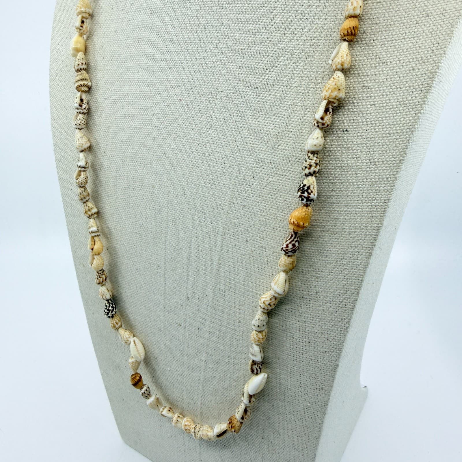 Natural Seashell Strand Necklace Beach Jewelry Cottagecore Layering Accessory - Thumbnail 9