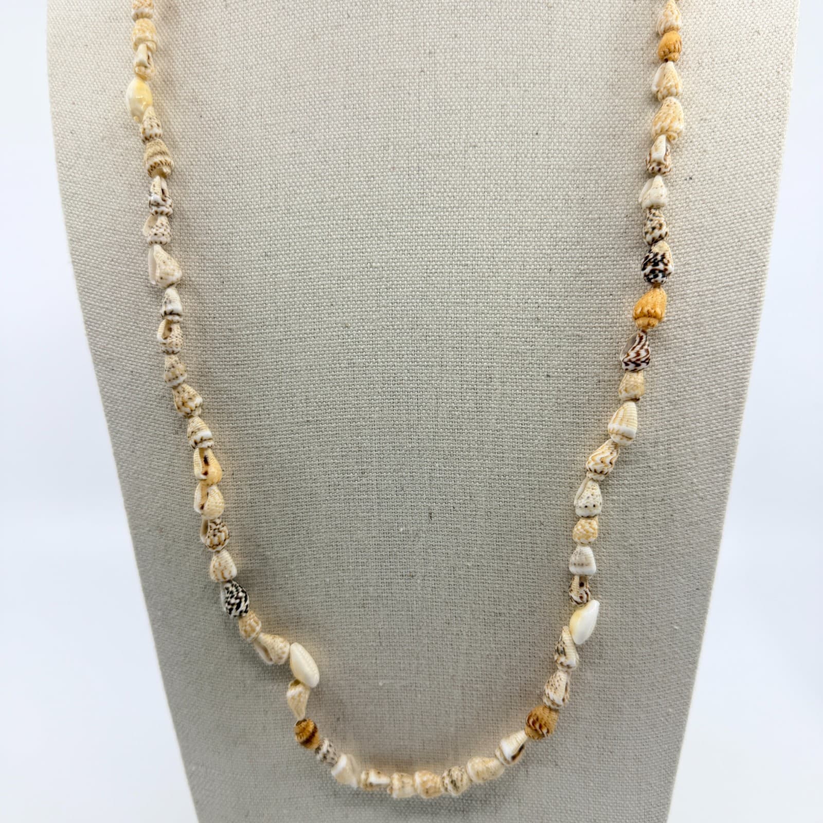 Natural Seashell Strand Necklace Beach Jewelry Cottagecore Layering Accessory - Thumbnail 10