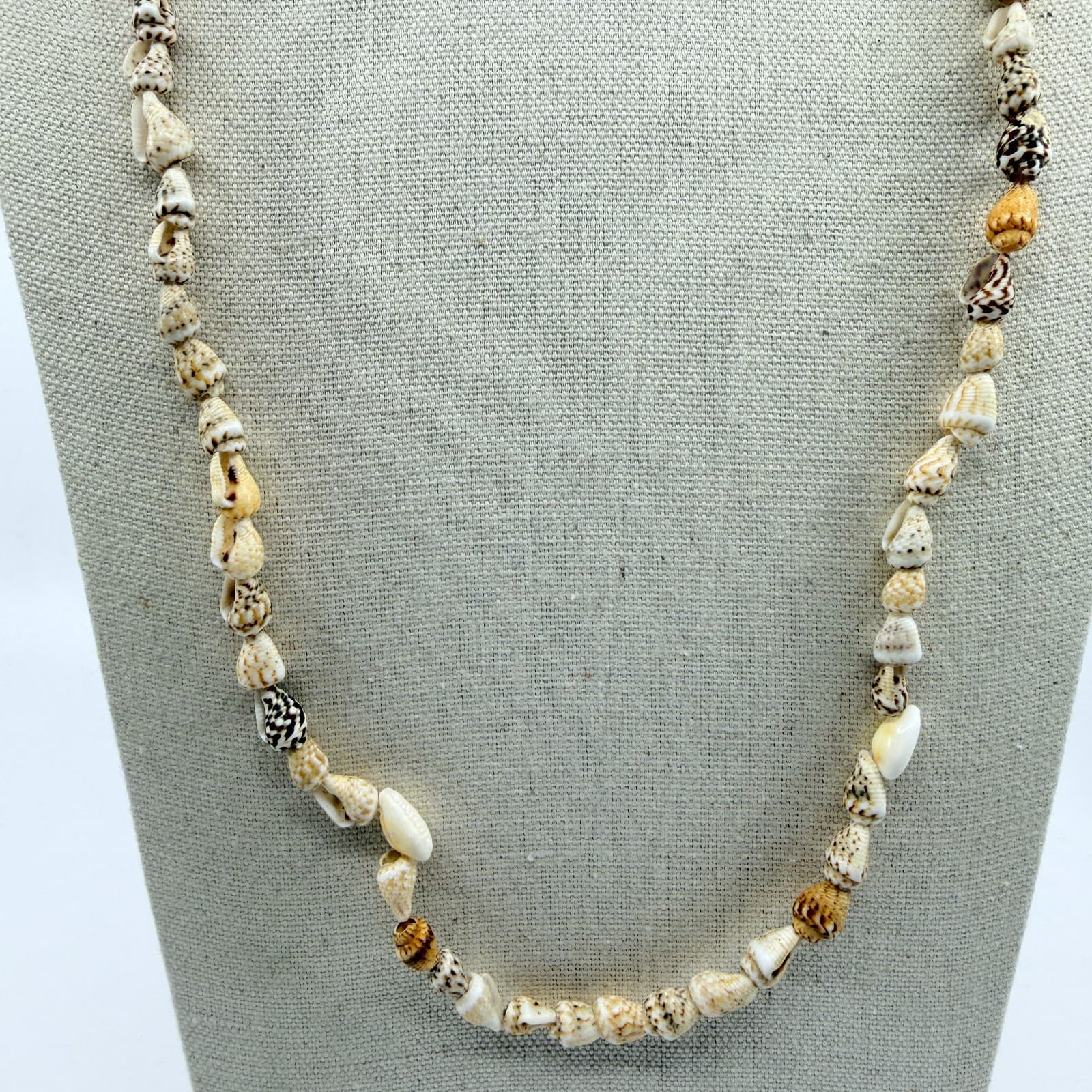 Natural Seashell Strand Necklace Beach Jewelry Cottagecore Layering Accessory - Thumbnail 3