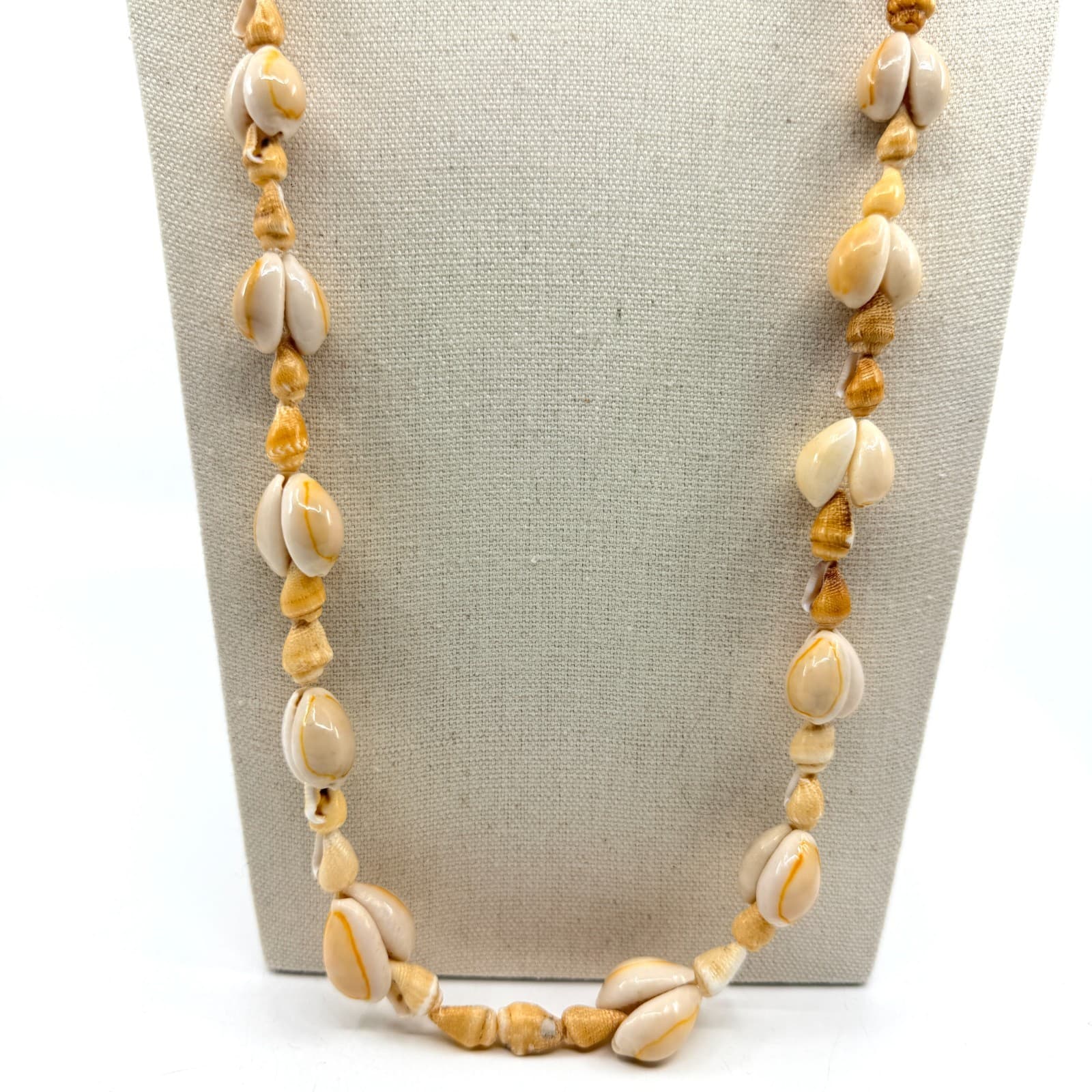 Natural Seashell Necklace Boho Festival Beach Jewelry Layering Statement Piece