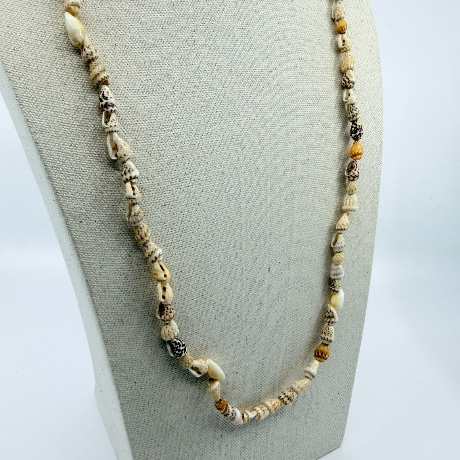 Natural Seashell Strand Necklace Beach Jewelry Cottagecore Layering Accessory - Thumbnail 6