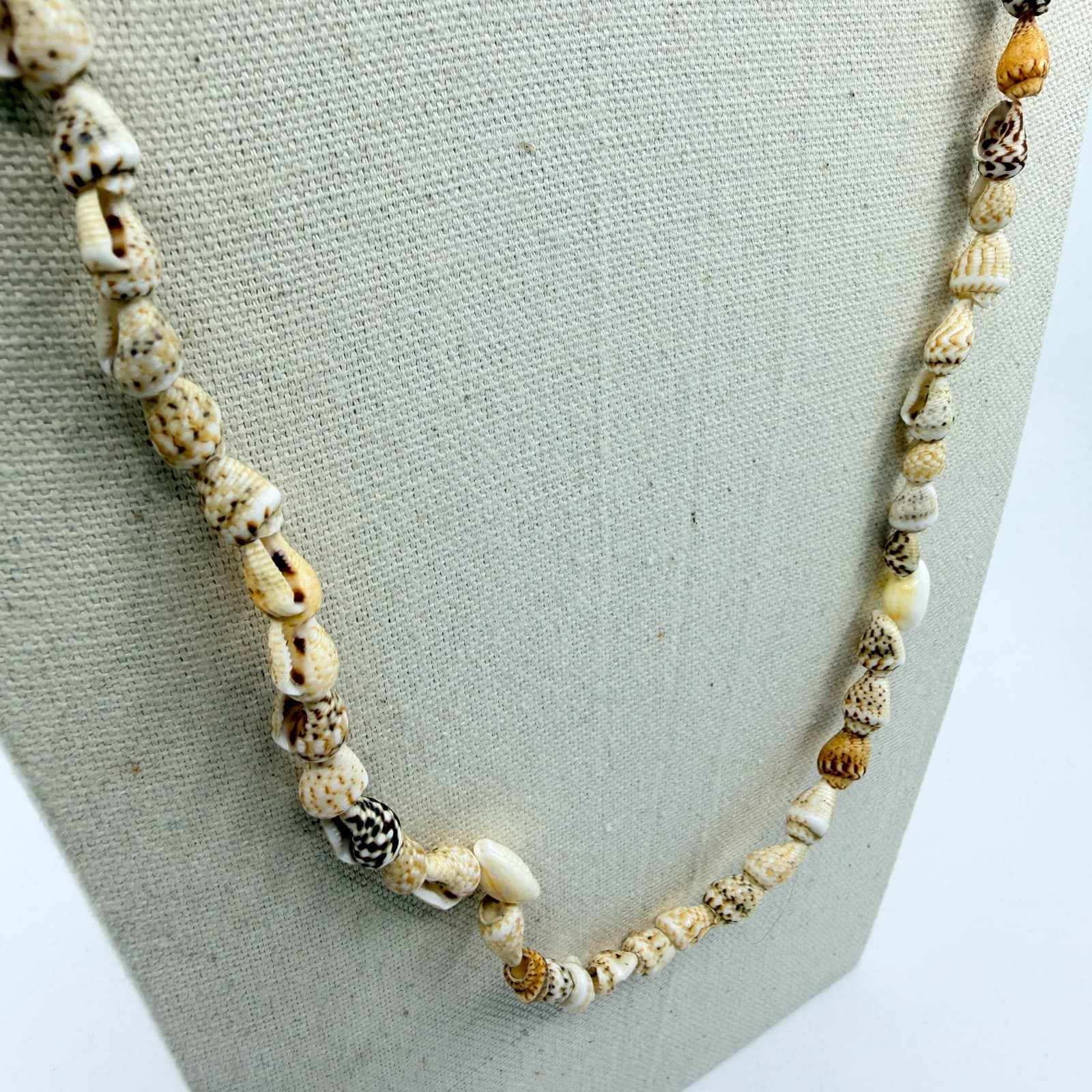 Natural Seashell Strand Necklace Beach Jewelry Cottagecore Layering Accessory - Thumbnail 5