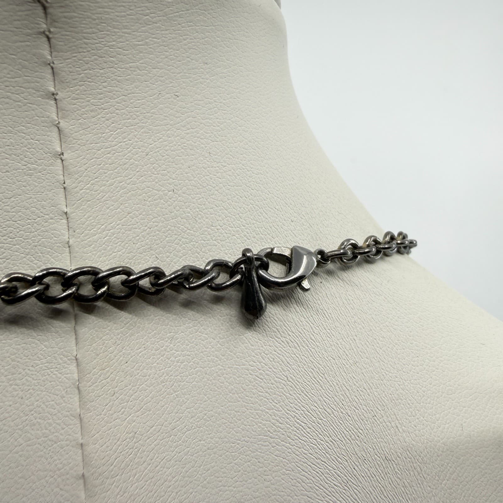 Dark Glam Statement Necklace Black Teardrop Crystal Gothic Choker Festival Boho - Thumbnail 10