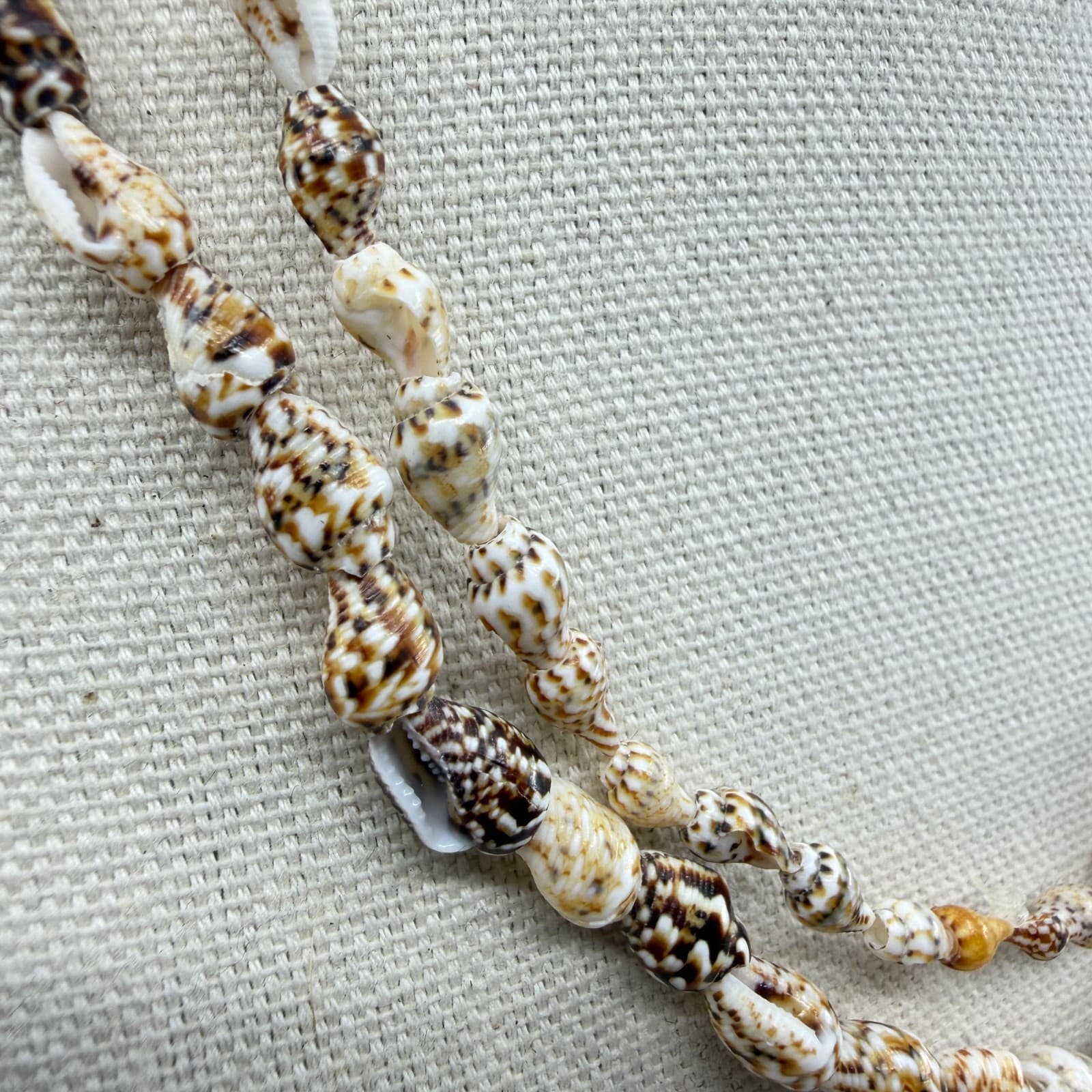 Multi-Strand Seashell Necklace Beach Boho Coastal Layering Summer Jewelry Gift - Thumbnail 3