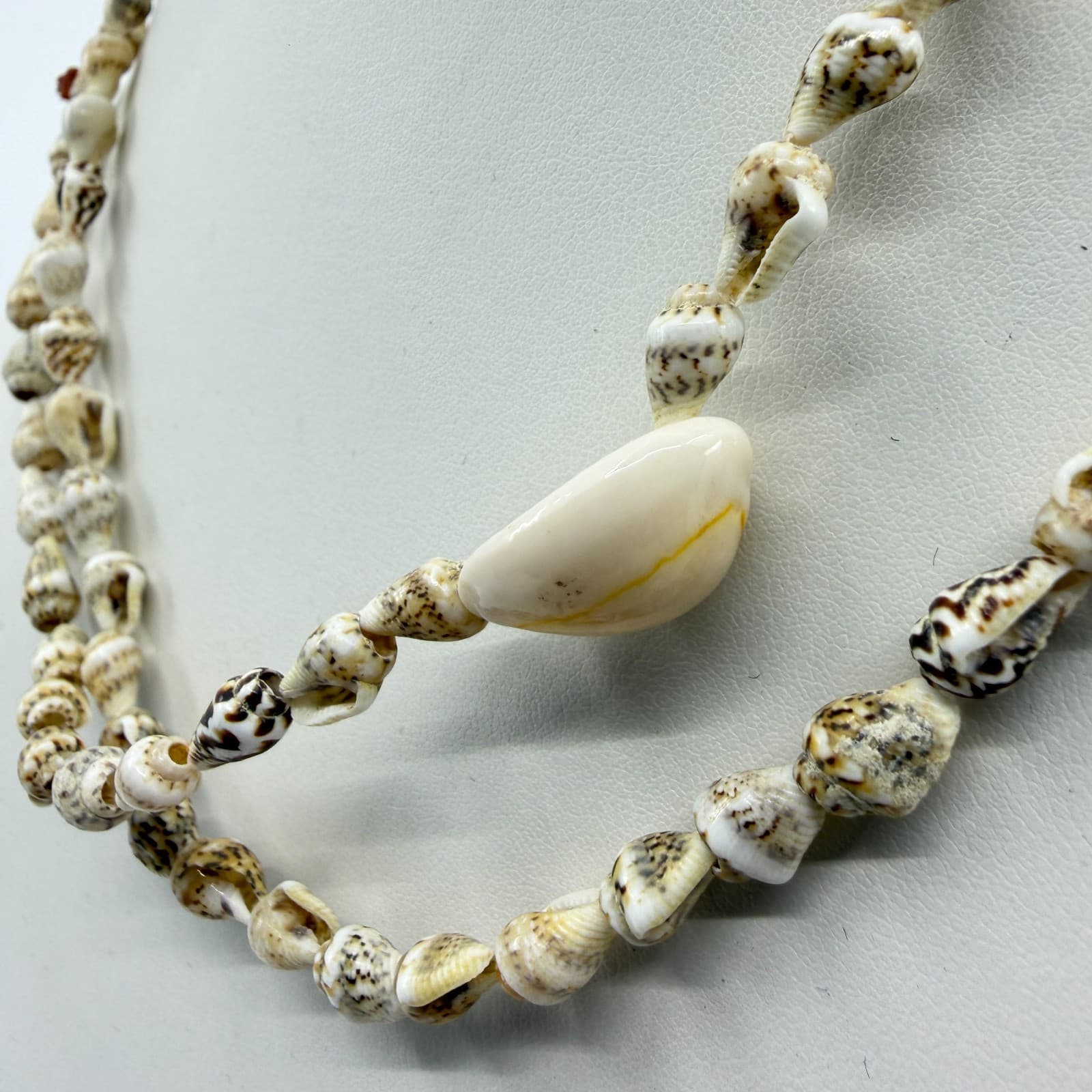 Natural Shell Layered Necklace Bohemian Beachy Statement Jewelry Gift for Her - Thumbnail 6