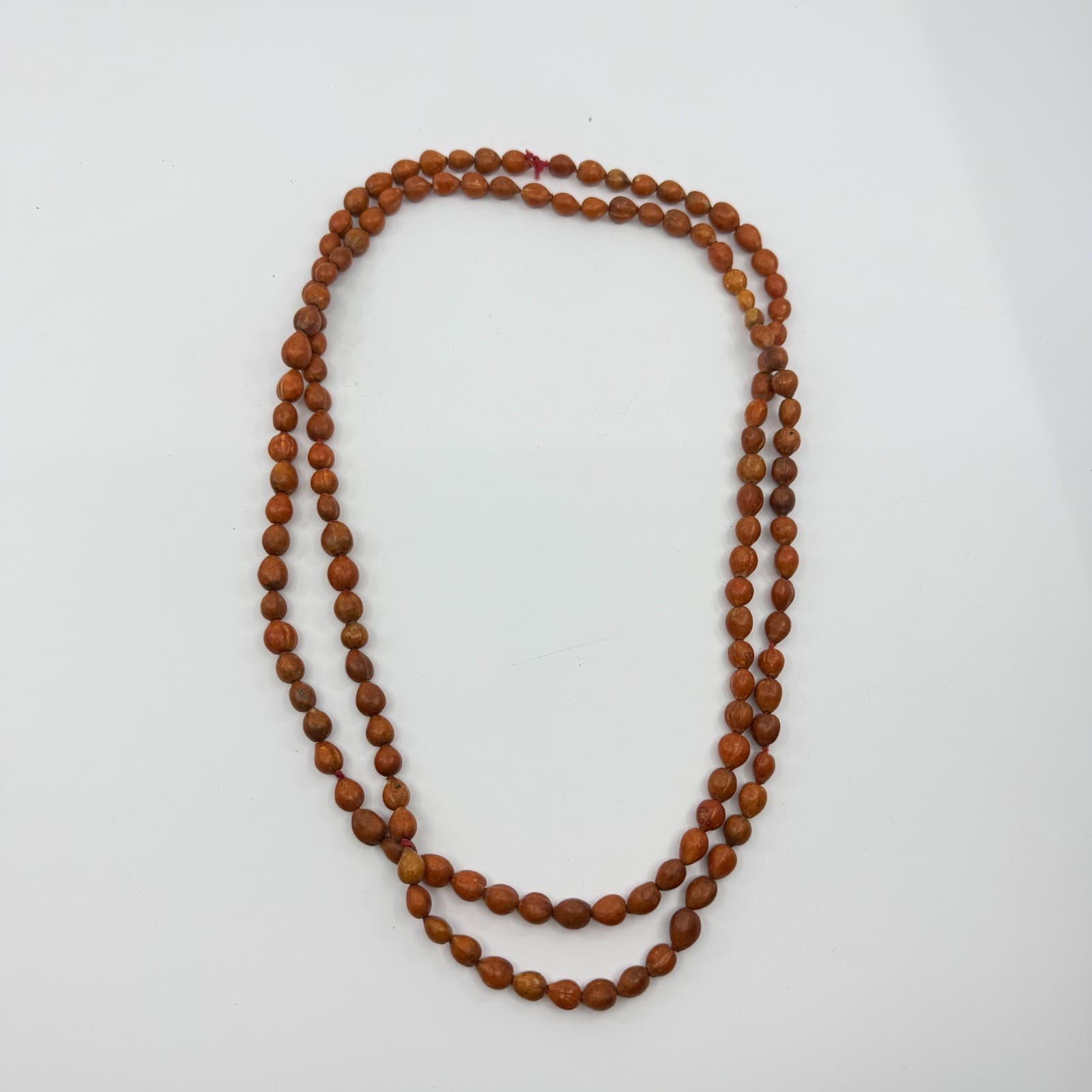 Long Natural Seed Bead Necklace Boho Layering Jewelry Earthy Rustic Minimalist - Thumbnail 10