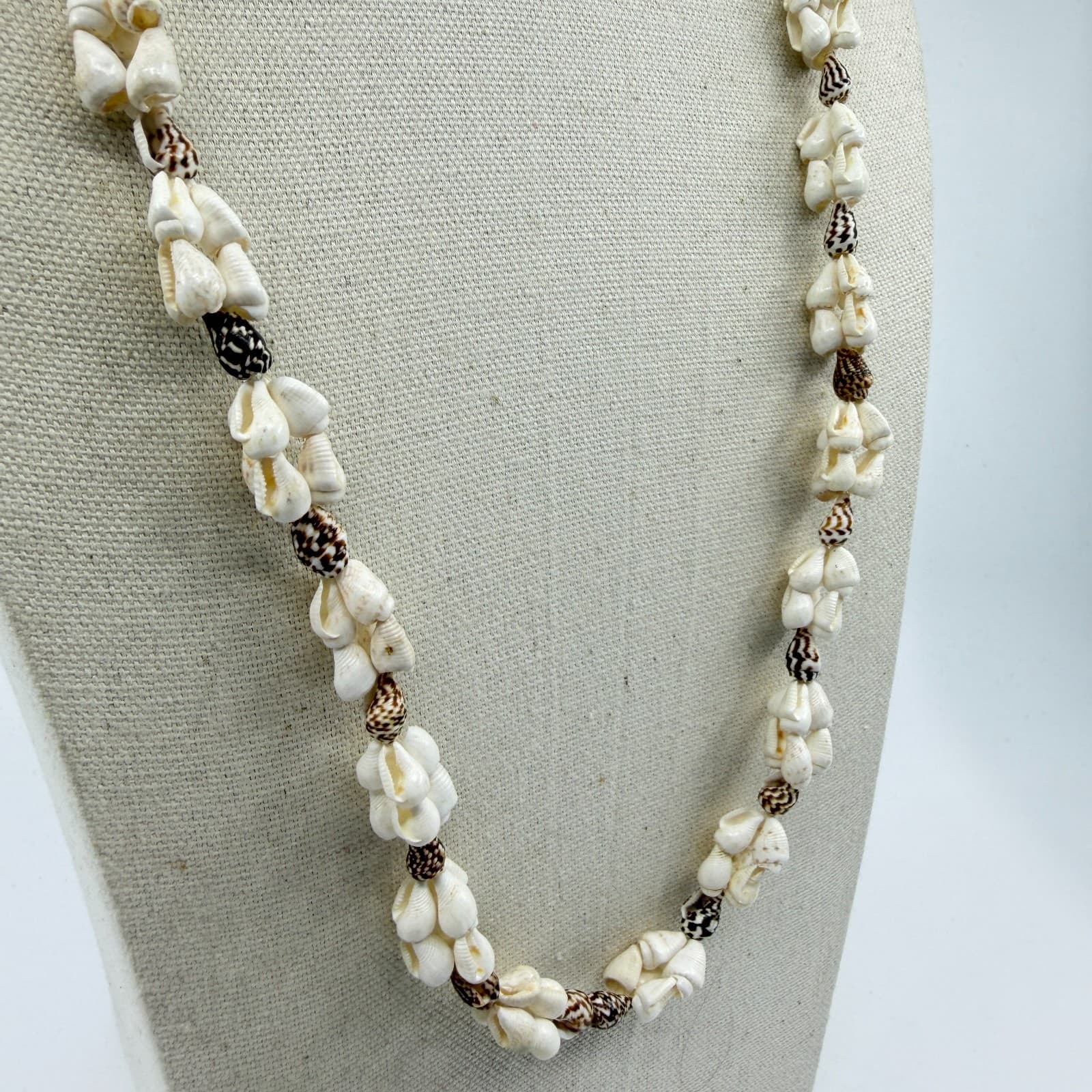 Authentic Sea Shell Beaded Necklace Beach Boho Festival Surfer Style Statement - Thumbnail 5