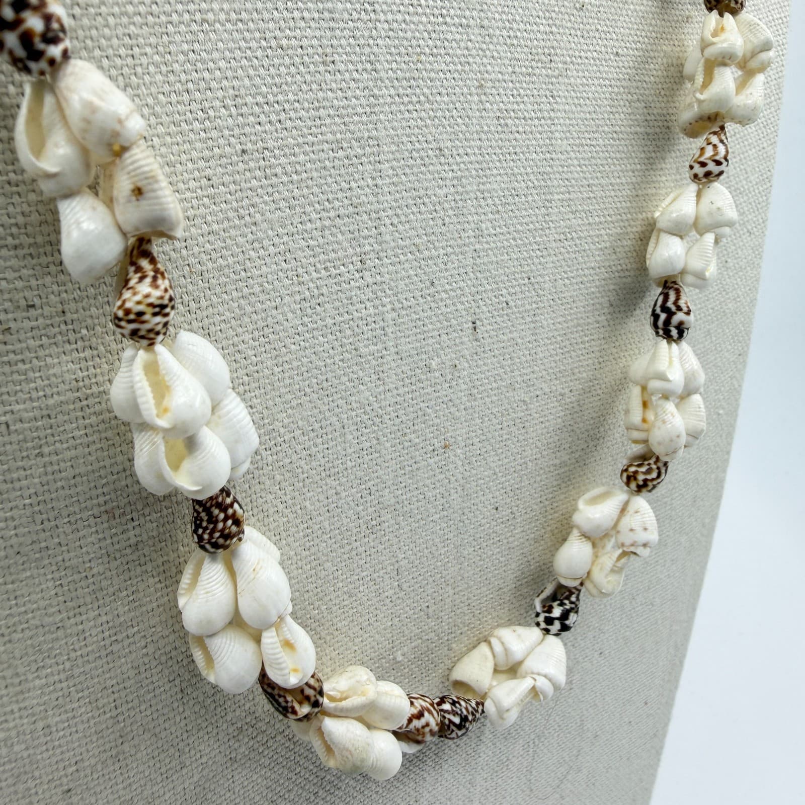Authentic Sea Shell Beaded Necklace Beach Boho Festival Surfer Style Statement - Thumbnail 4