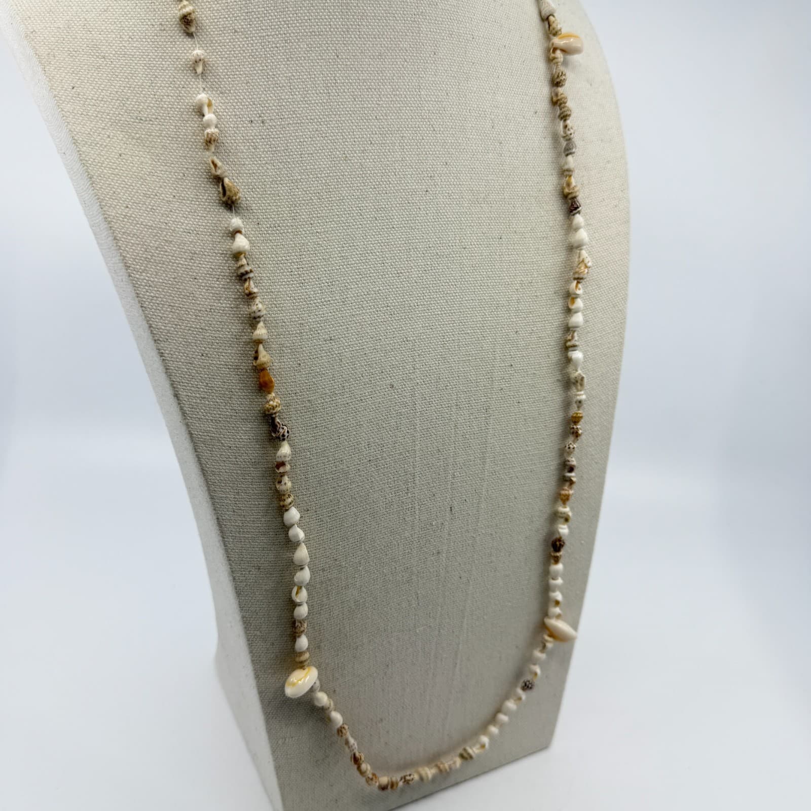 Long Natural Seashell Necklace Beach Bohemian Surf Jewelry Beaded Strand Gift - Thumbnail 5
