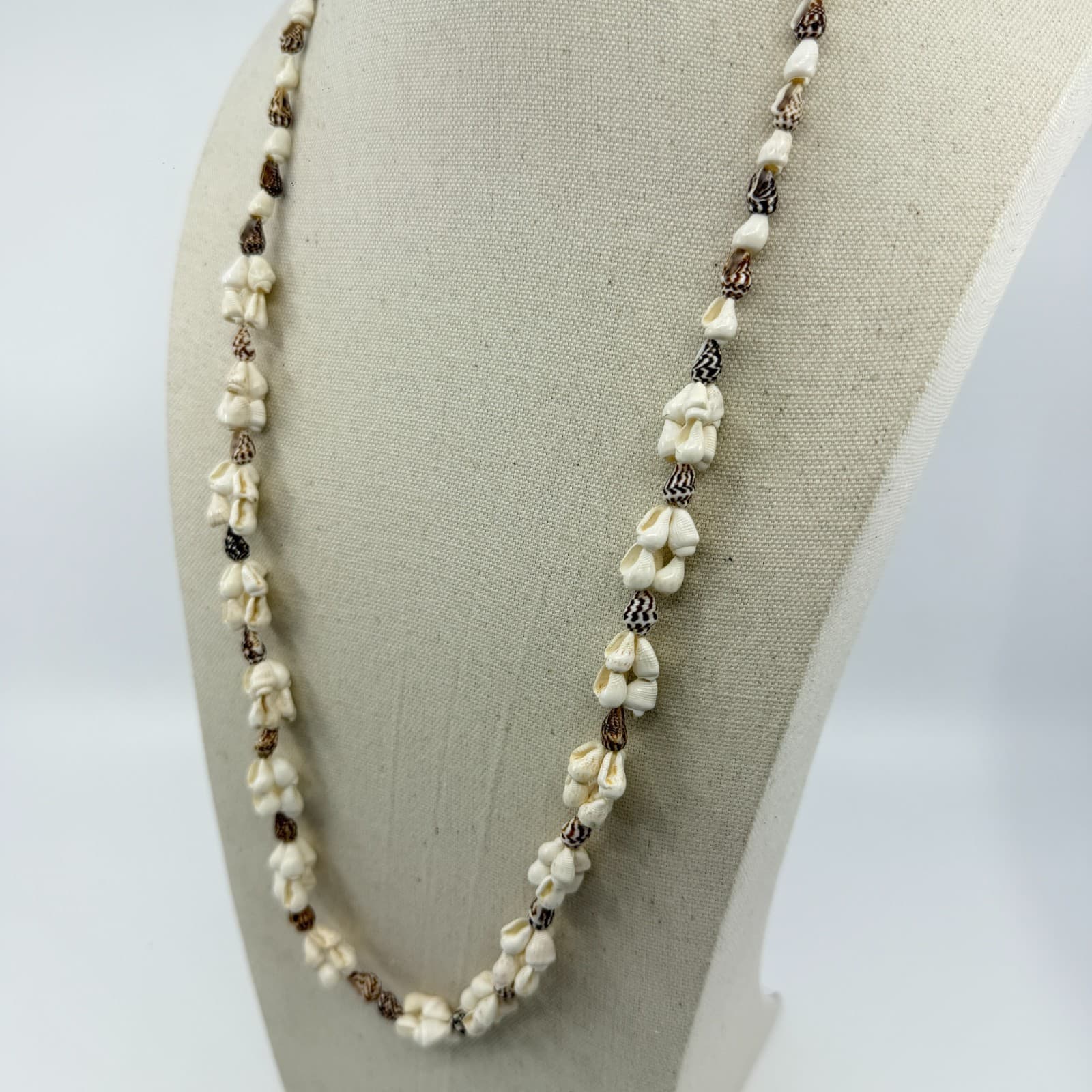 Authentic Sea Shell Beaded Necklace Beach Boho Festival Surfer Style Statement - Thumbnail 6
