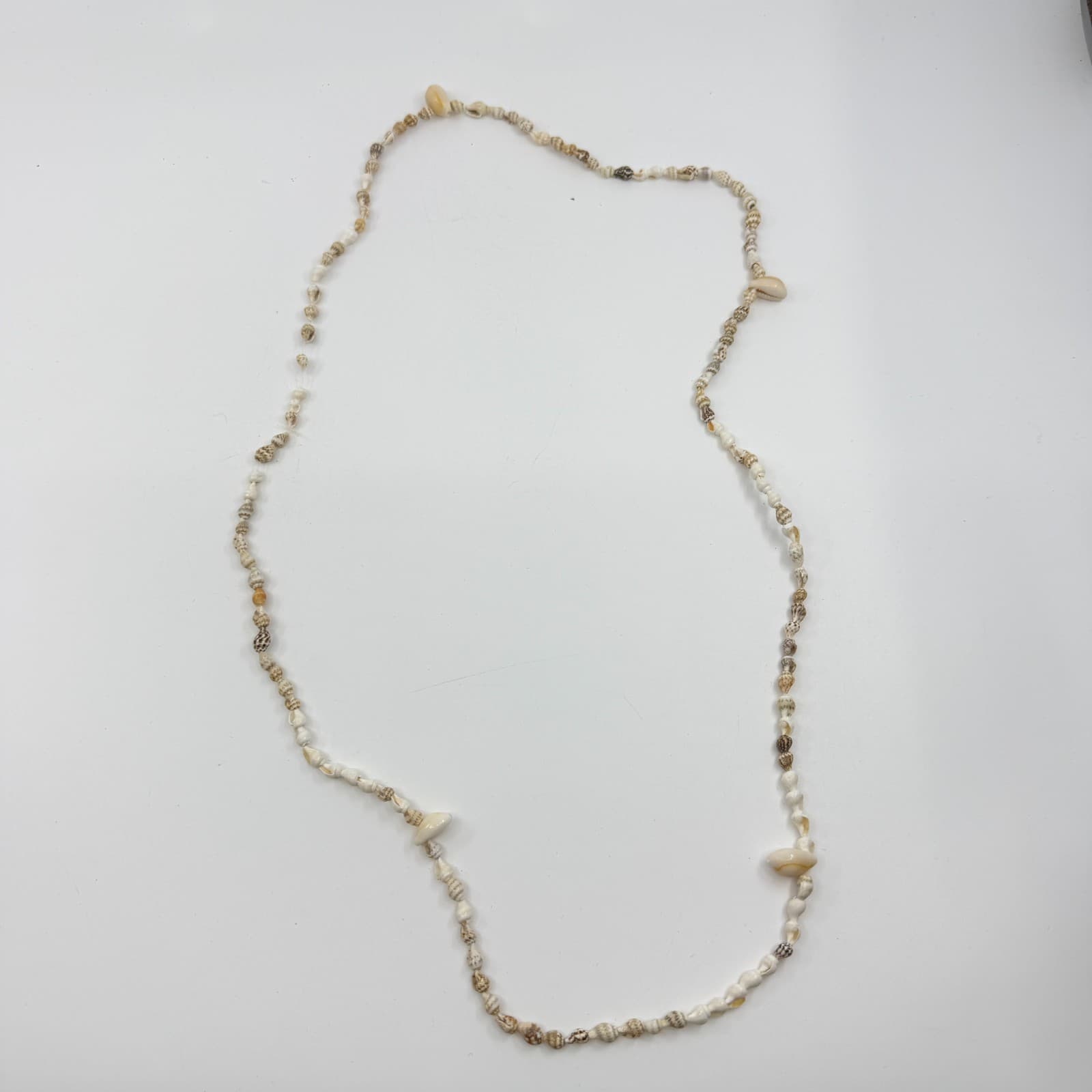 Long Natural Seashell Necklace Beach Bohemian Surf Jewelry Beaded Strand Gift - Thumbnail 7