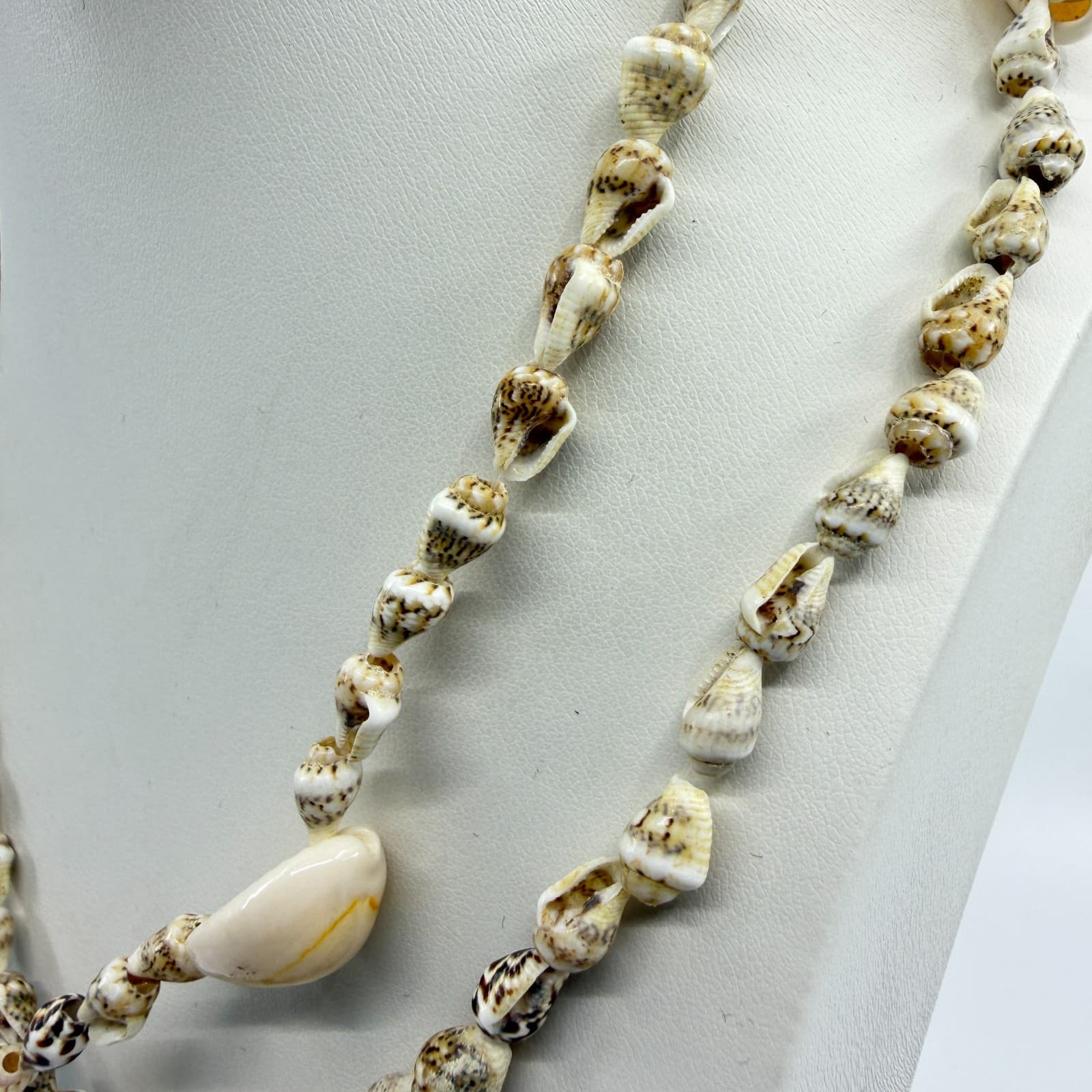 Natural Shell Layered Necklace Bohemian Beachy Statement Jewelry Gift for Her - Thumbnail 8