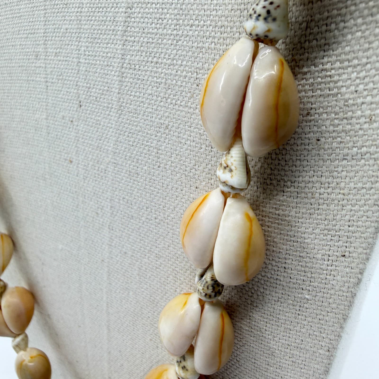 Natural Shell Necklace Beach Jewelry Layering Organic Coastal Statement Piece - Thumbnail 7