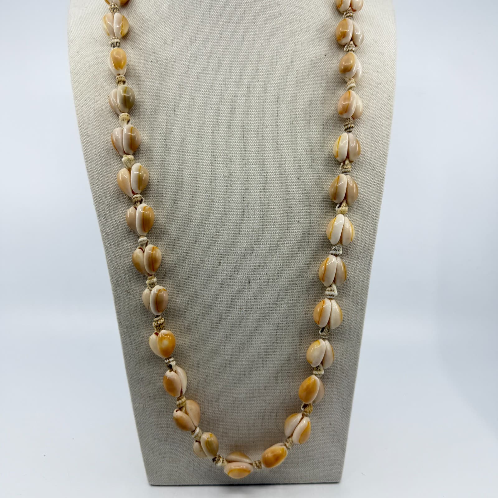 Natural Shell Necklace Beach Jewelry Layering Organic Coastal Statement Piece - Thumbnail 2