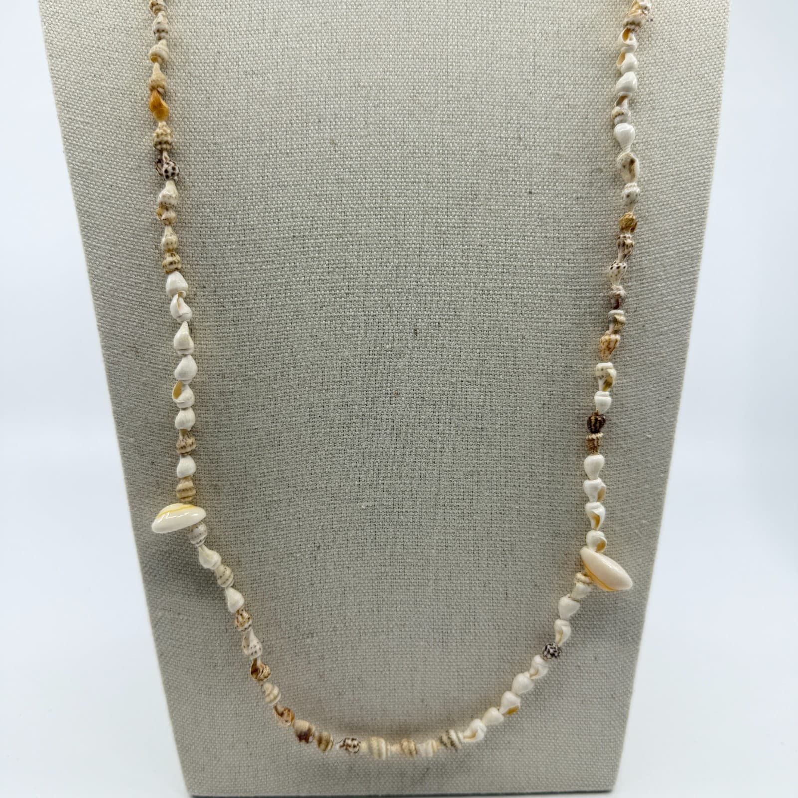 Long Natural Seashell Necklace Beach Bohemian Surf Jewelry Beaded Strand Gift - Thumbnail 2