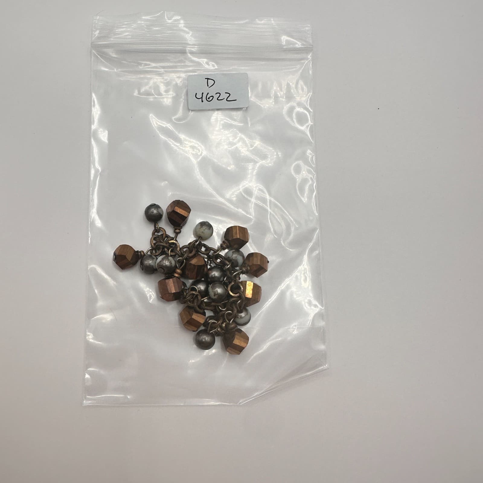 Vintage Y2K Rusti Brown Chunky Beaded Charm Bracelet Women's Classic Jewelry 90s - Thumbnail 10