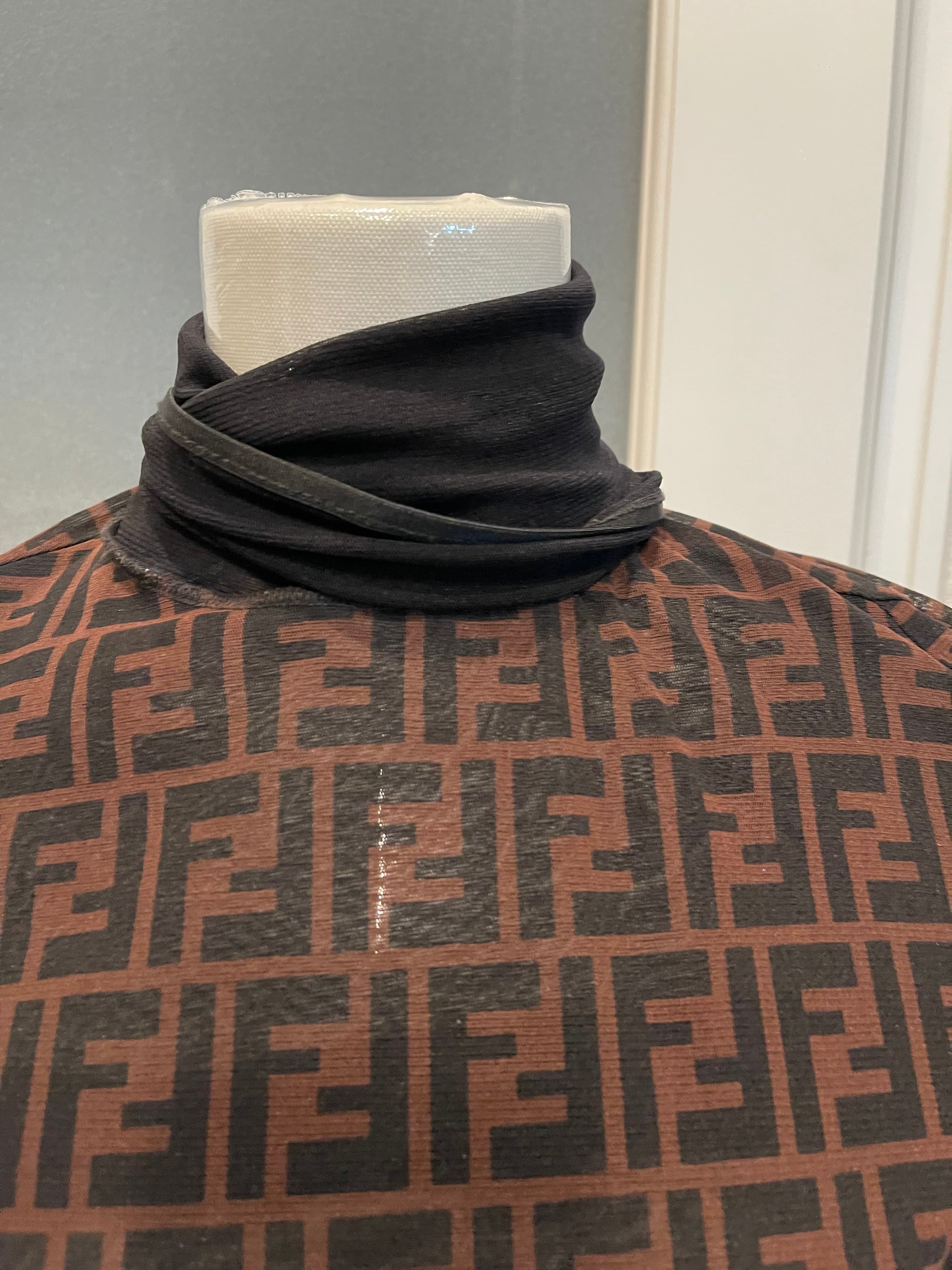 Fendi Monogram Long Sleeve Dress - Thumbnail 3
