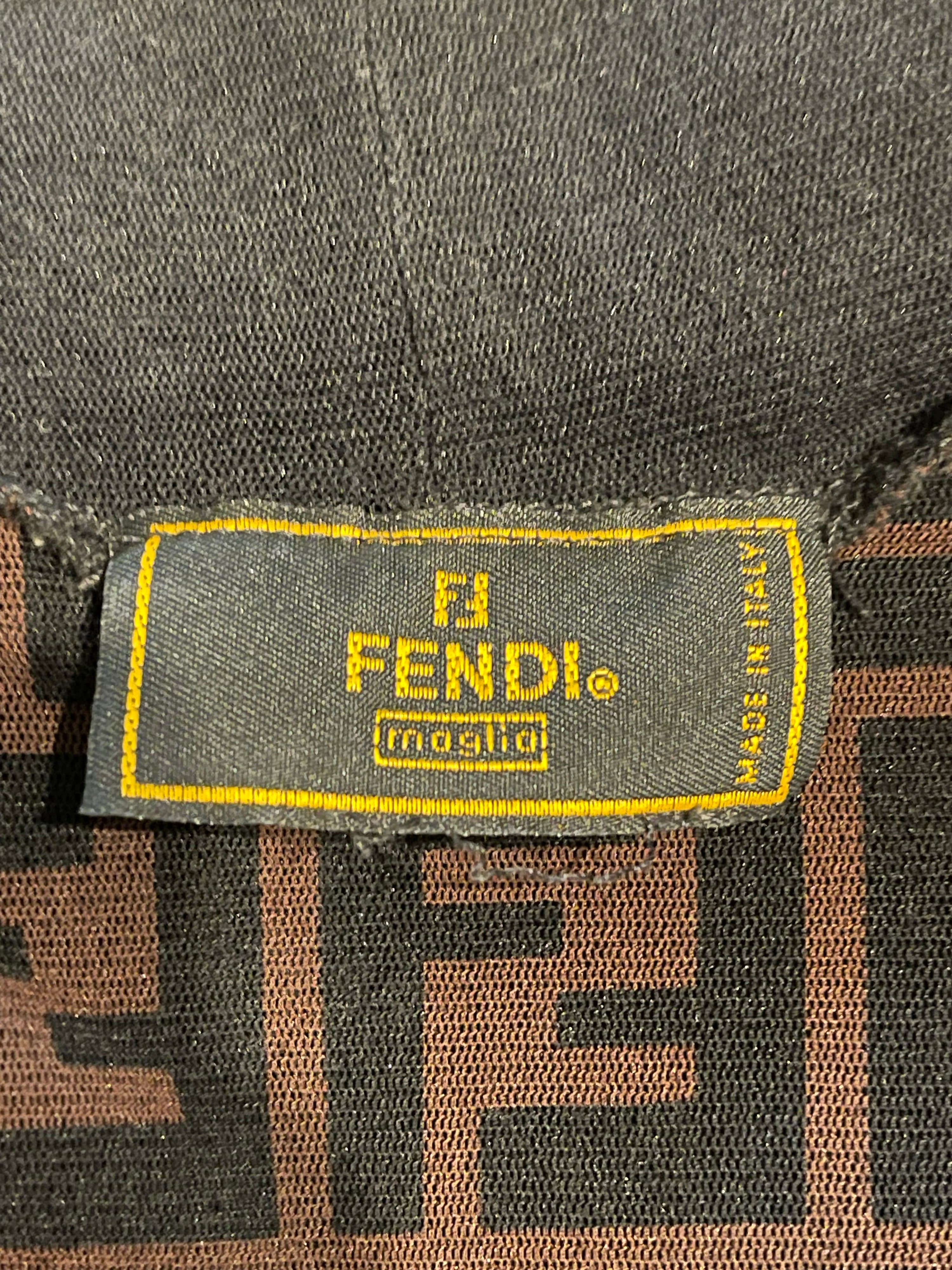 Fendi Monogram Long Sleeve Dress - Thumbnail 5