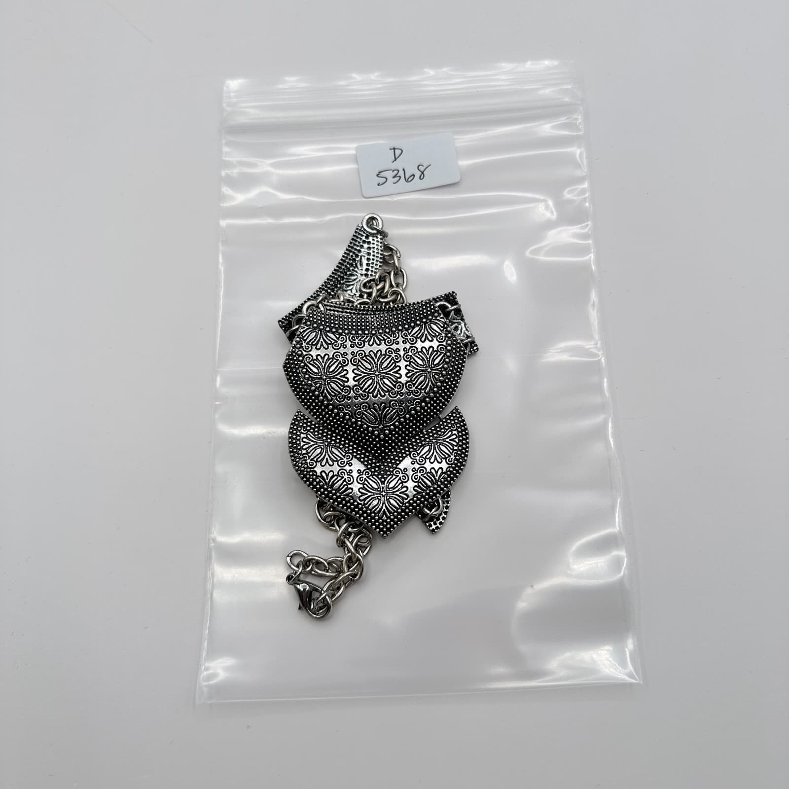 Vintage 90s Silver Tone Texas Temptress Necklace Statement Women's Jewelry - Thumbnail 9