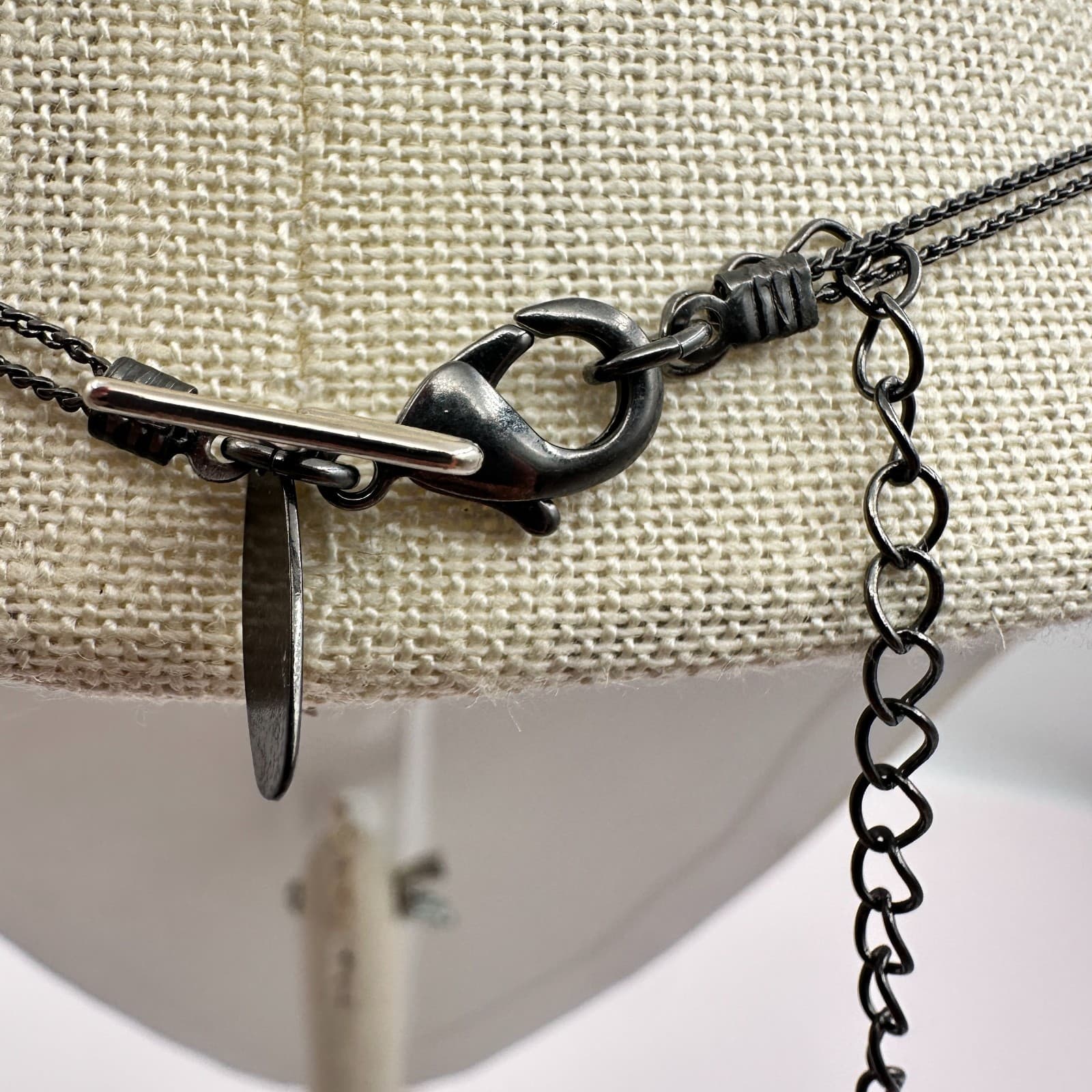 Vintage 90s Double Strand Multi-color Bead Necklace Silver Tone Women's Jewelry - Thumbnail 8