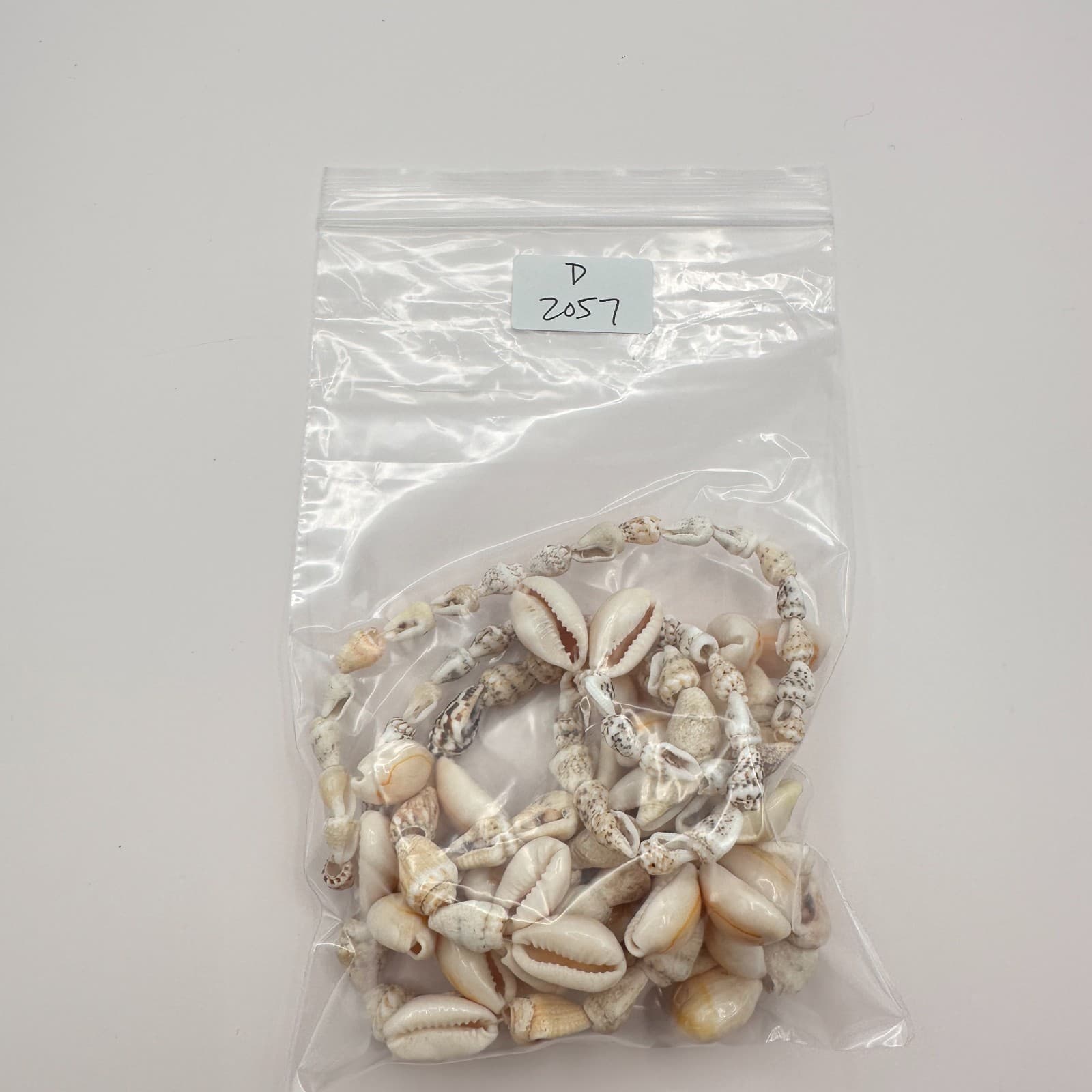 Vinatge 90s Cream Nautical Cowrie Snail Shell Necklace Women's Jewelry Bib Y2K - Thumbnail 10