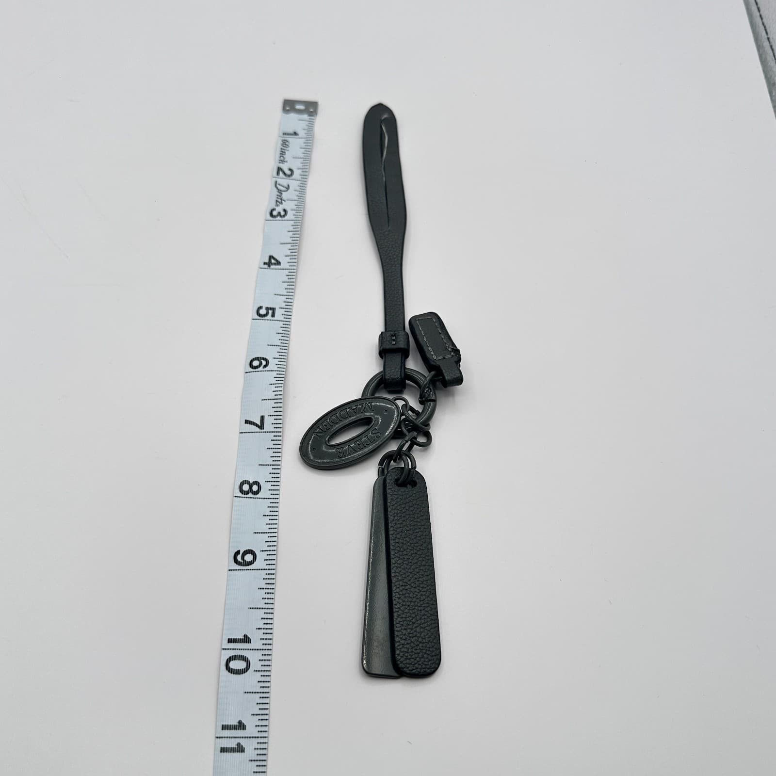 Vintage 90s Steve Madden Strap Keychain Black Faux Leather Fashion Accessory Y2K - Thumbnail 9