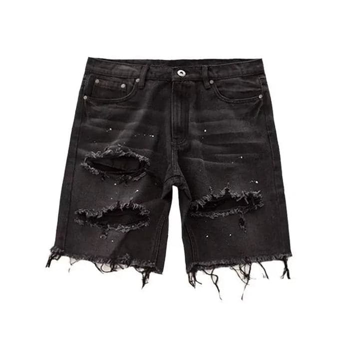 High Street Retro Hole Shorts - Thumbnail 3